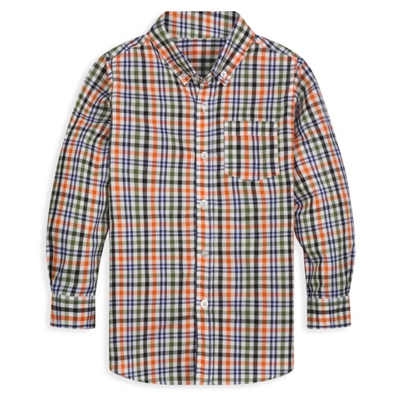 NWT  Bella Bliss, Boys Long Sleeve, Bright Checkered Shirt - Picture 1 of 4
